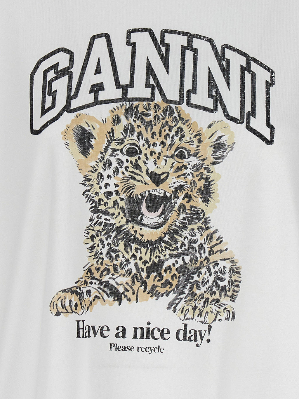 Ganni Ganni Leopard T-shirt
