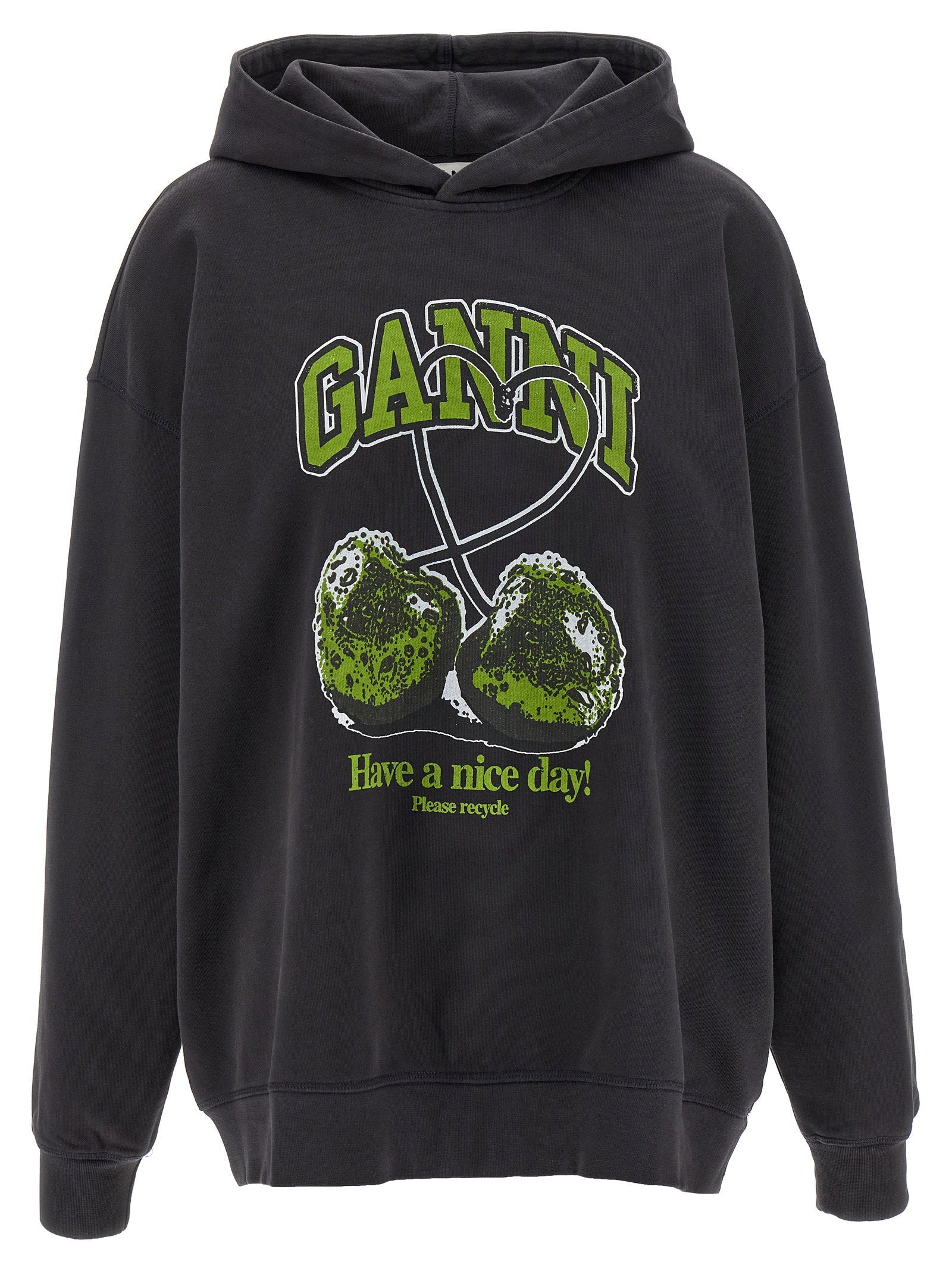 Ganni Ganni Basic Jersey Cherry Hoodie