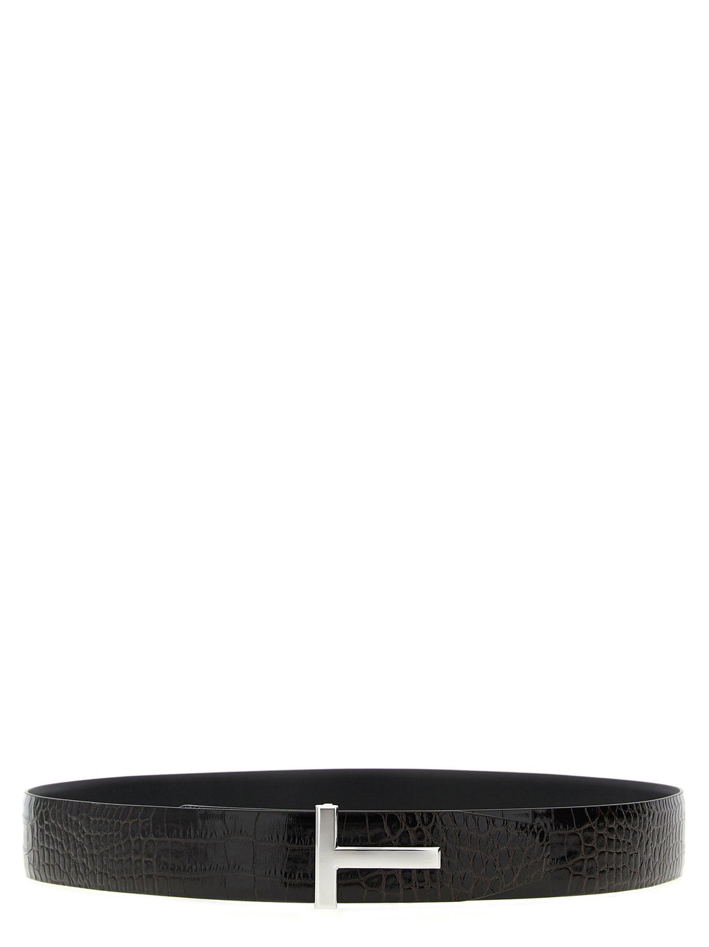 Tom Ford Tom Ford Reversible Crocodile Leather Belt