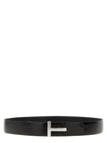 Tom Ford Tom Ford Reversible Crocodile Leather Belt