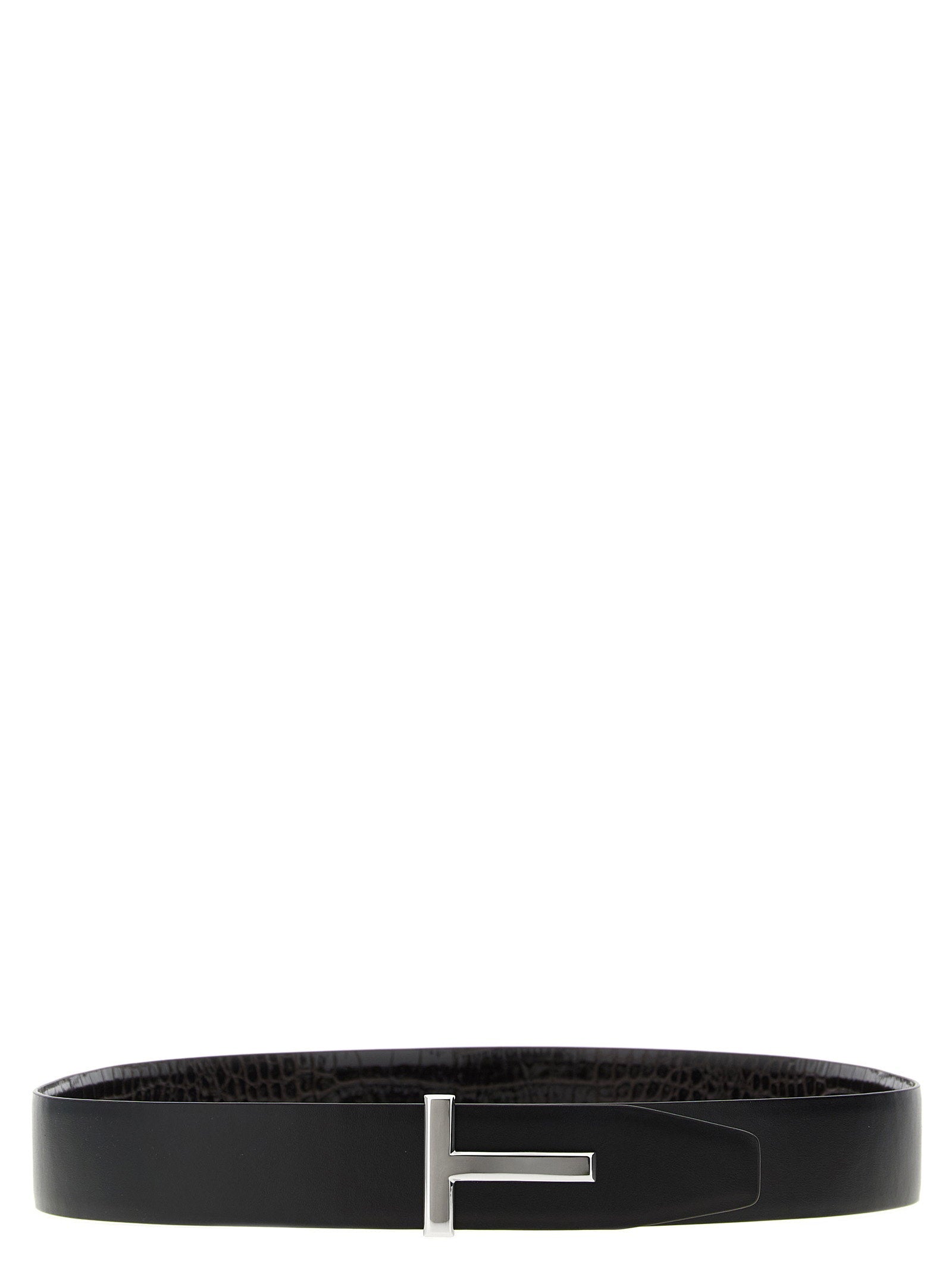 Tom Ford Tom Ford Reversible Crocodile Leather Belt
