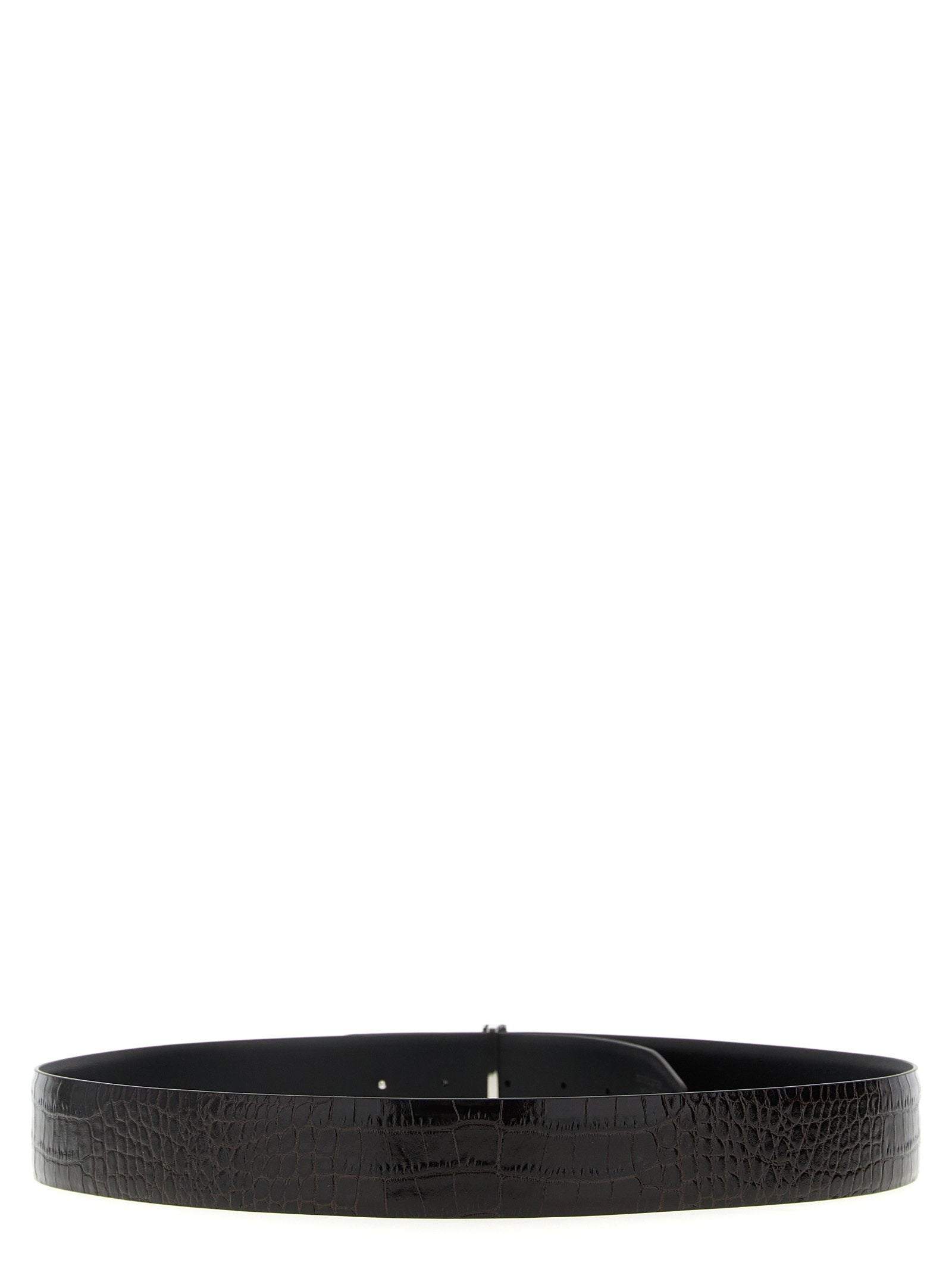 Tom Ford Tom Ford Reversible Crocodile Leather Belt