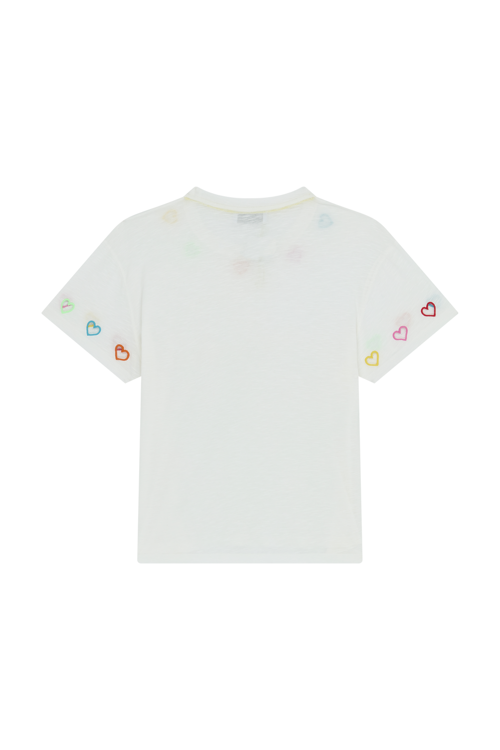 Cut-Out Heart Trim T-Shirt