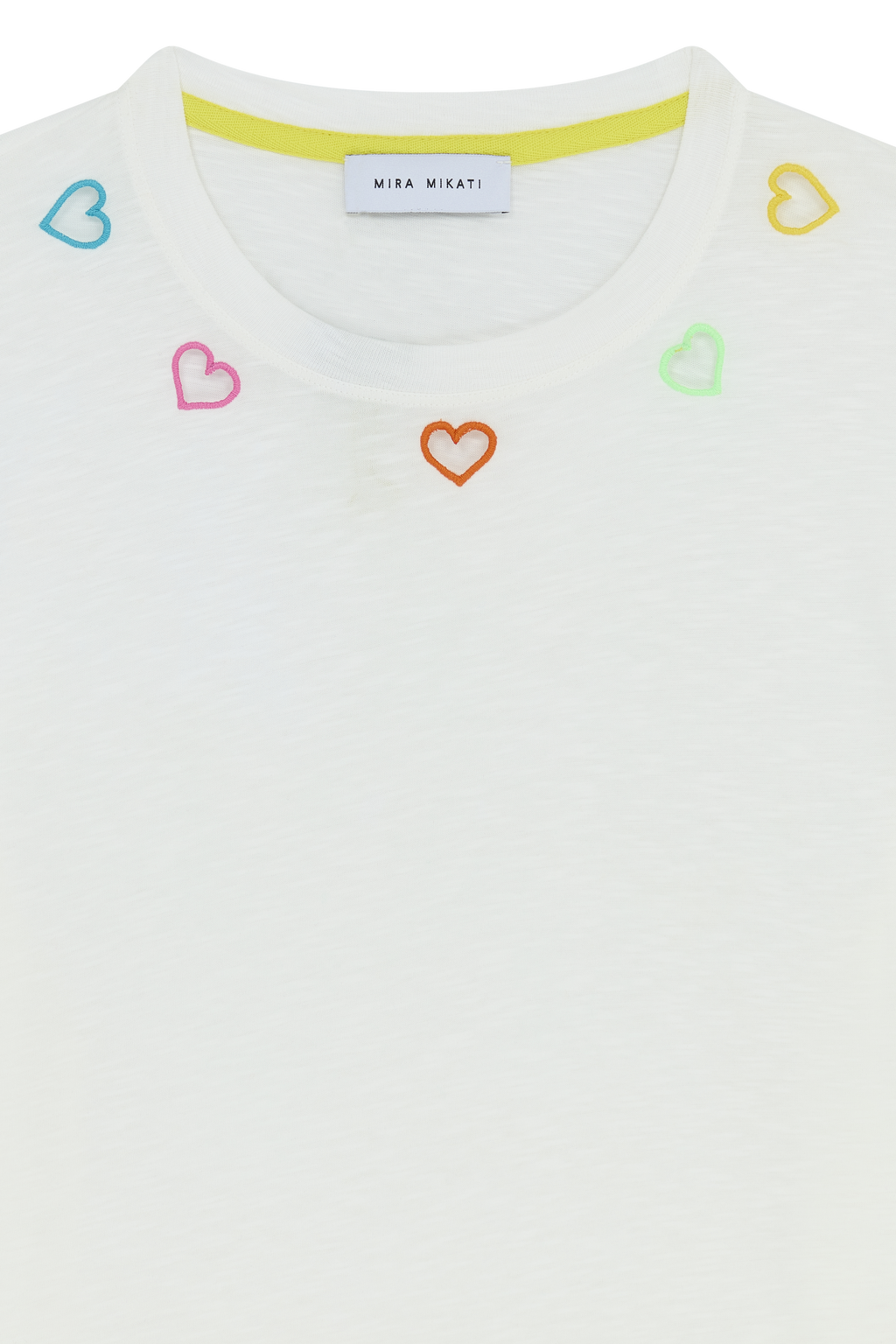 Cut-Out Heart Trim T-Shirt