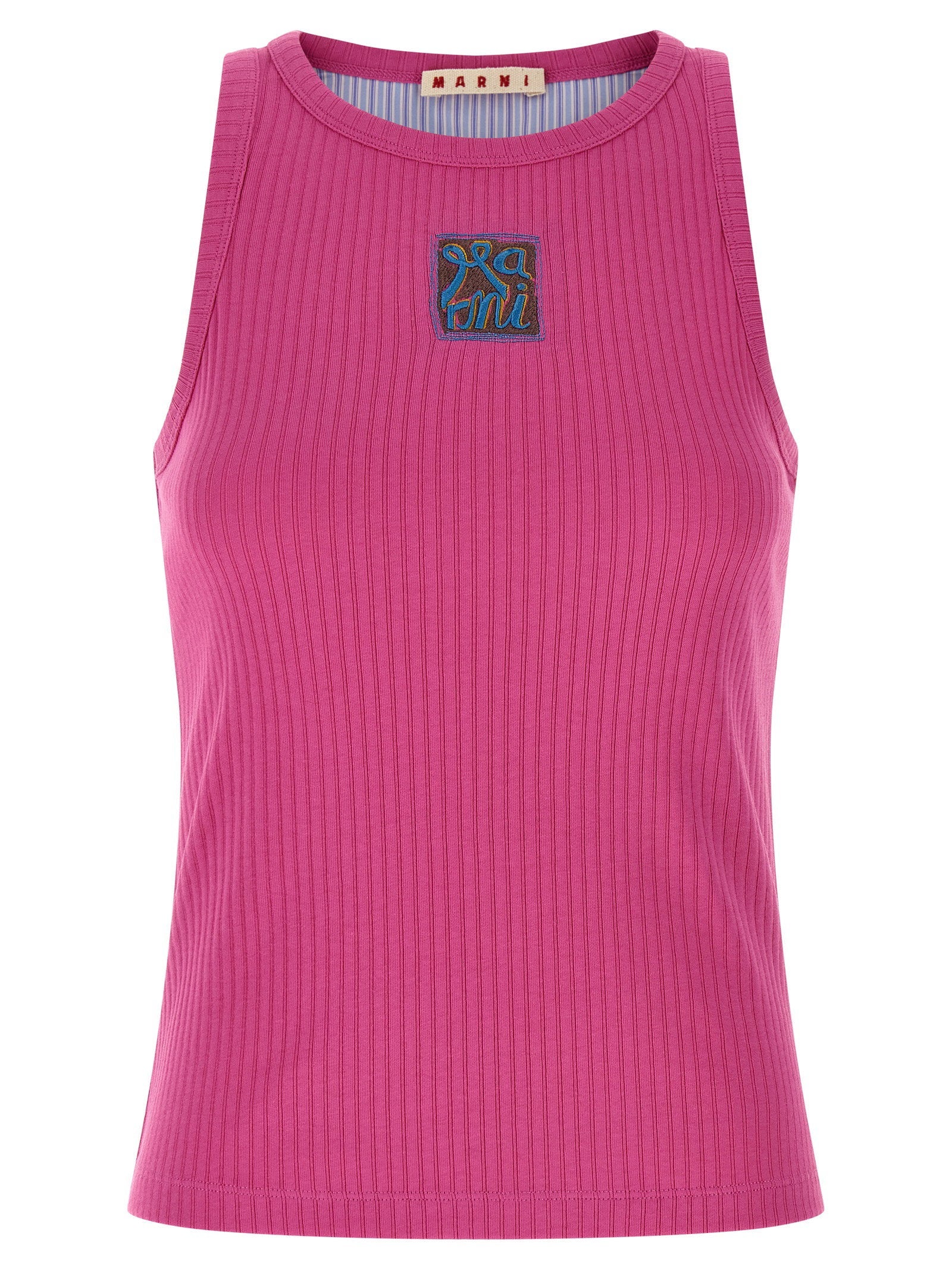 Marni Marni Logo Patch Tank Top