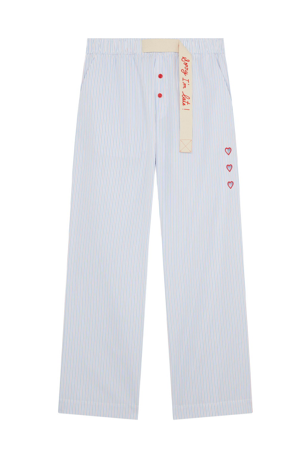 Stripe Trouser With Trim