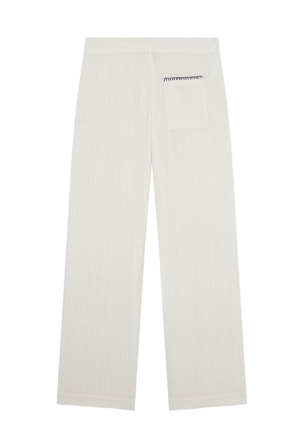 Crochet Trousers With Embroidered Patches