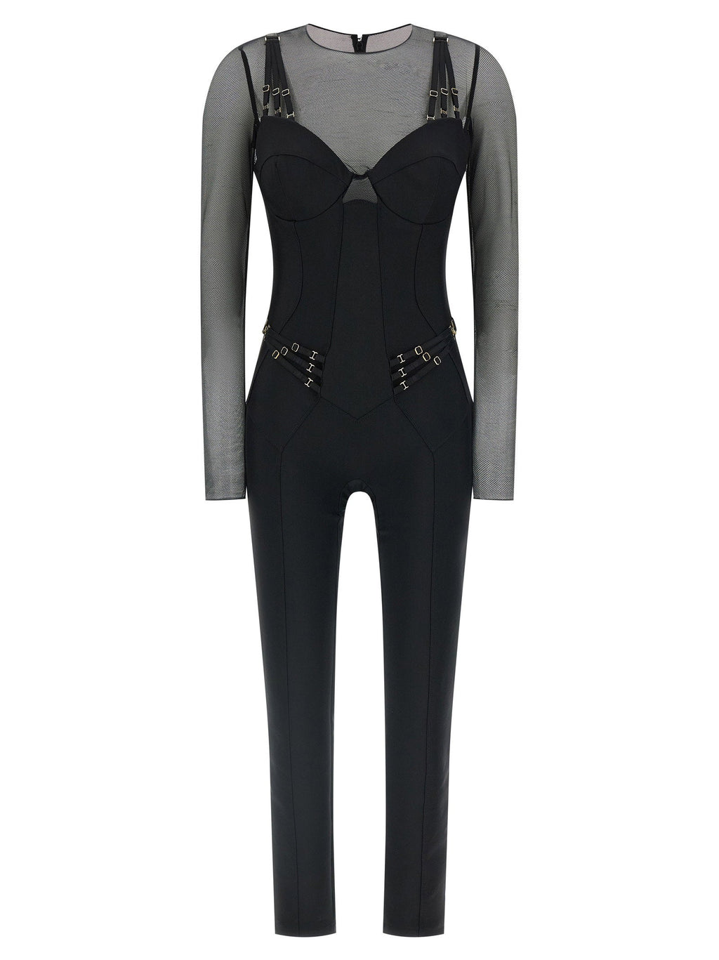 Elisabetta Franchi Elisabetta Franchi Jersey And Tulle Jumpsuit