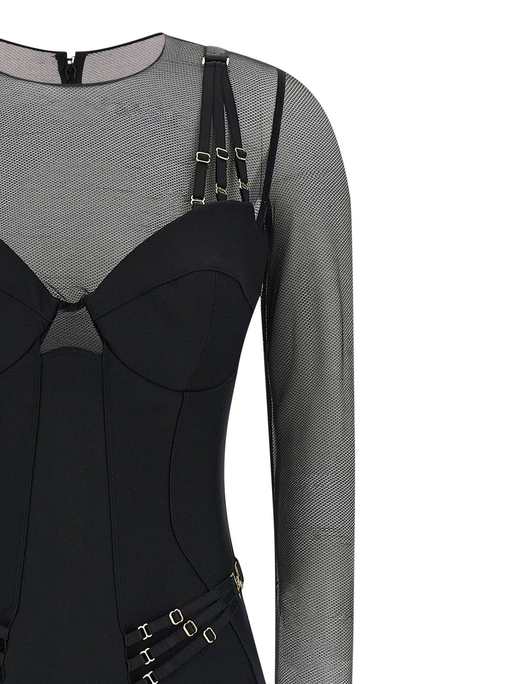 Elisabetta Franchi Elisabetta Franchi Jersey And Tulle Jumpsuit