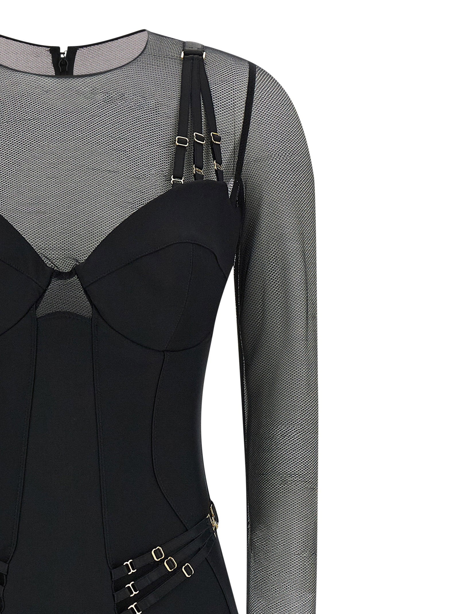 Elisabetta Franchi Elisabetta Franchi Jersey And Tulle Jumpsuit