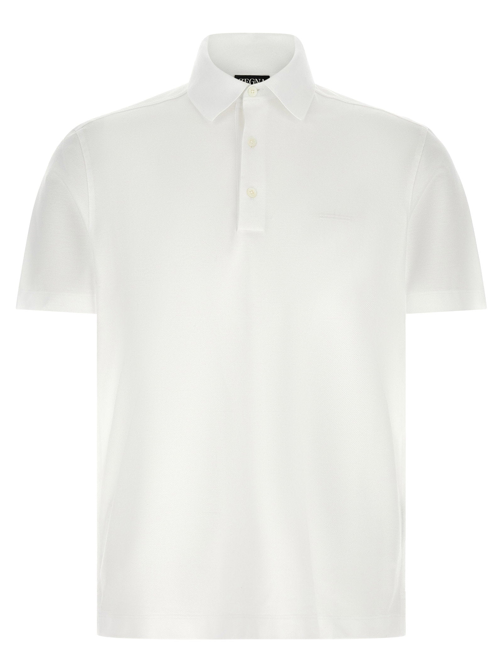 Zegna Zegna Piqué Cotton Polo Shirt