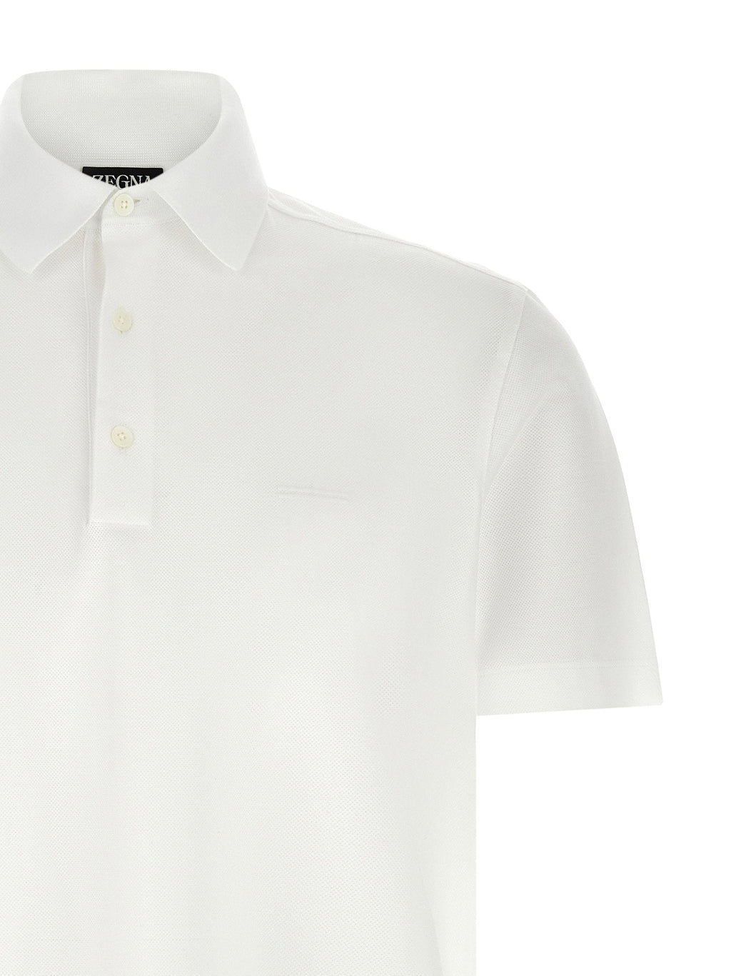 Zegna Zegna Piqué Cotton Polo Shirt