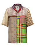 Marine Serre Marine Serre Regenerated Silk Scarves Bowling Shirt