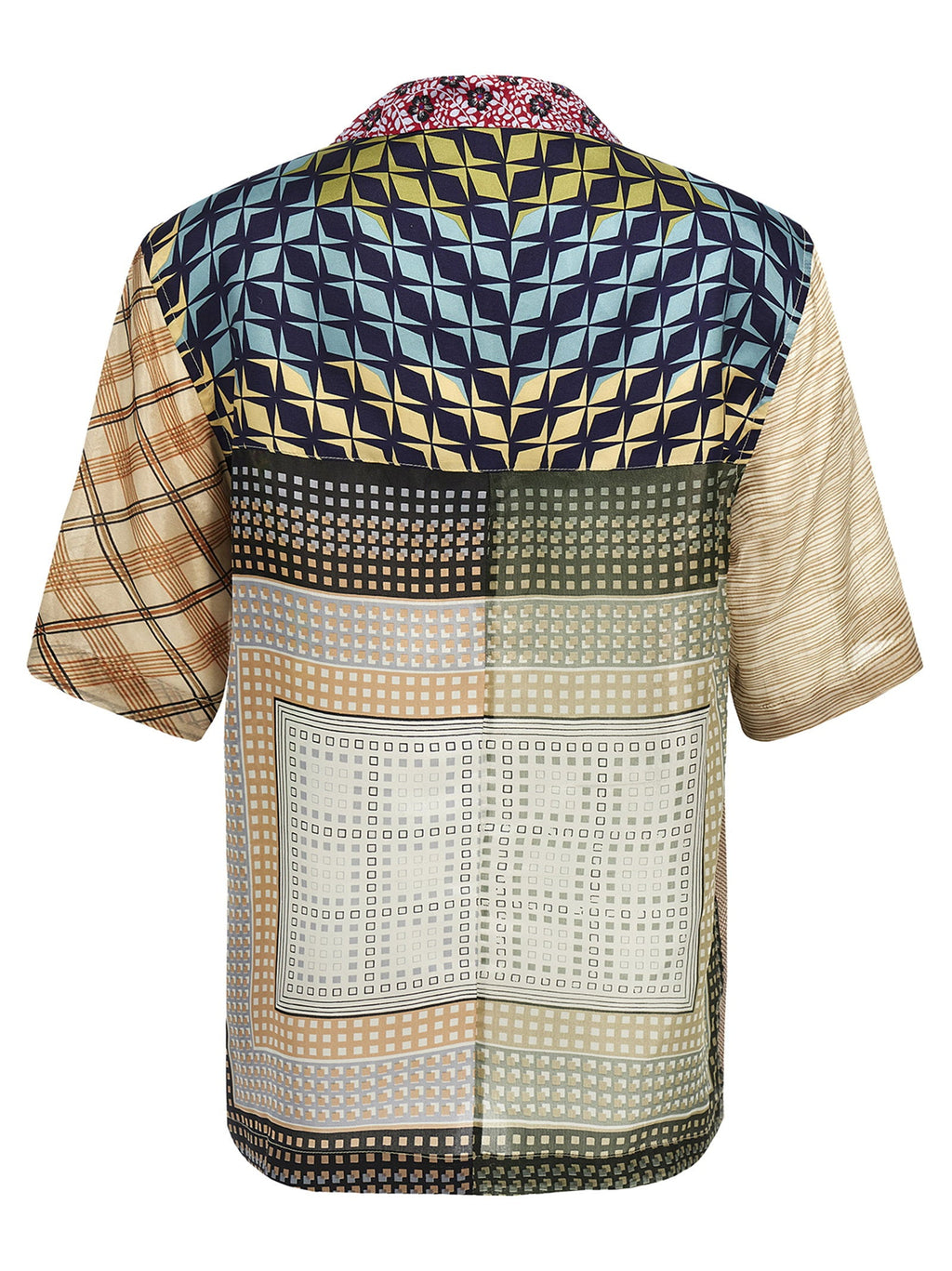 Marine Serre Marine Serre Regenerated Silk Scarves Bowling Shirt