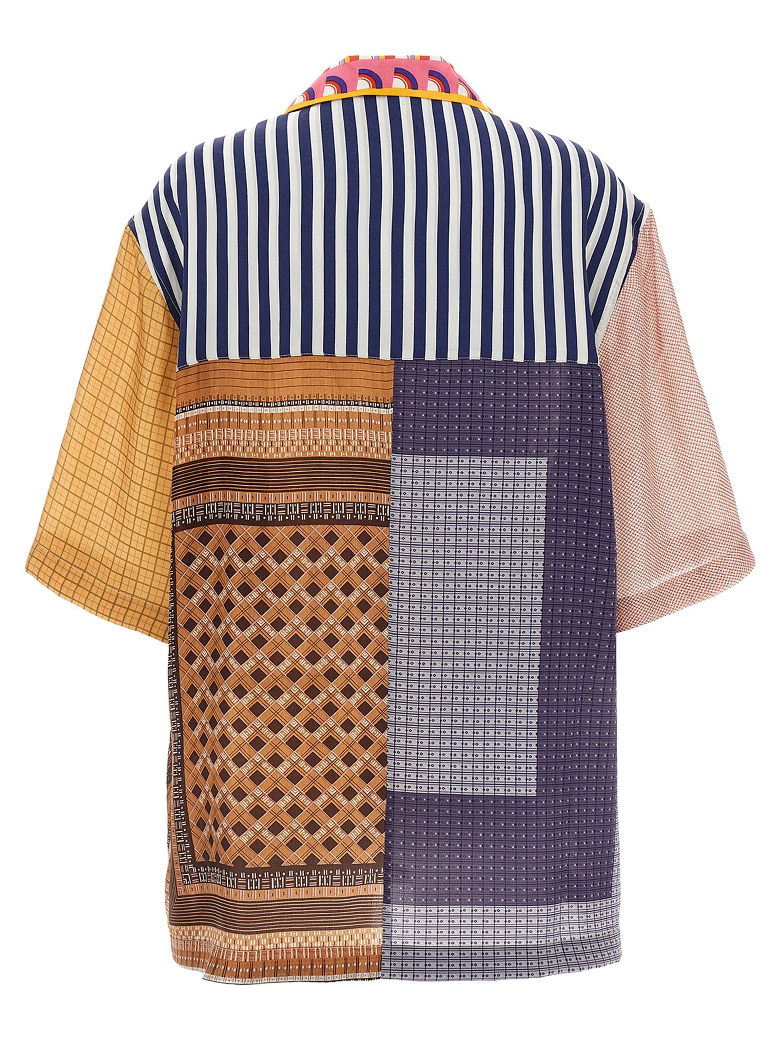 Marine Serre Marine Serre Regenerated Silk Scarves Bowling Shirt