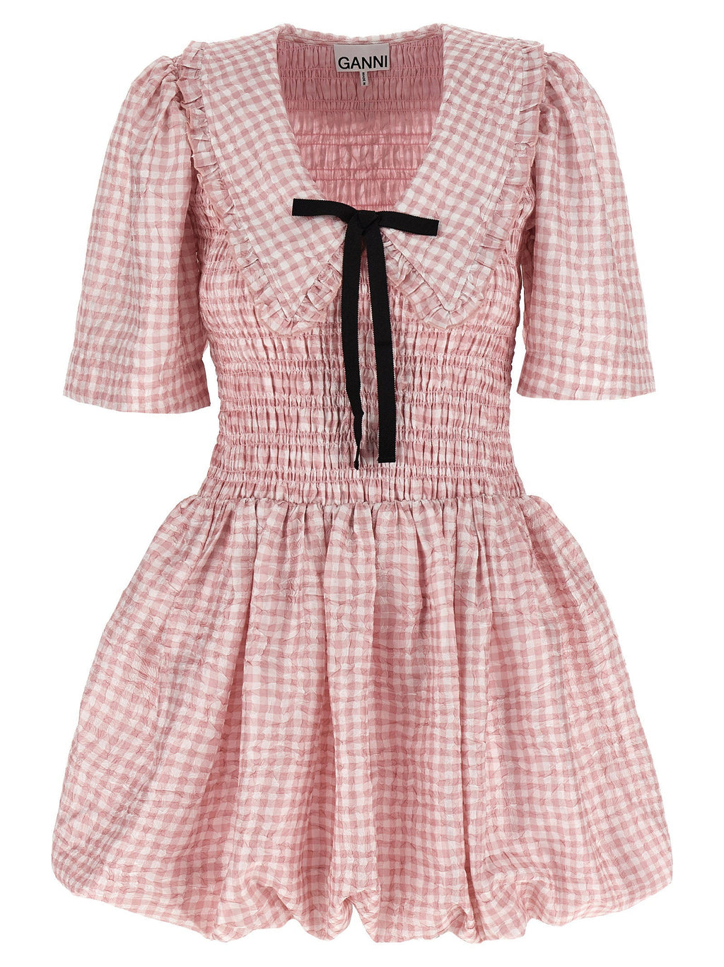 Ganni Ganni Pink Check Dress