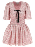 Ganni Ganni Pink Check Dress