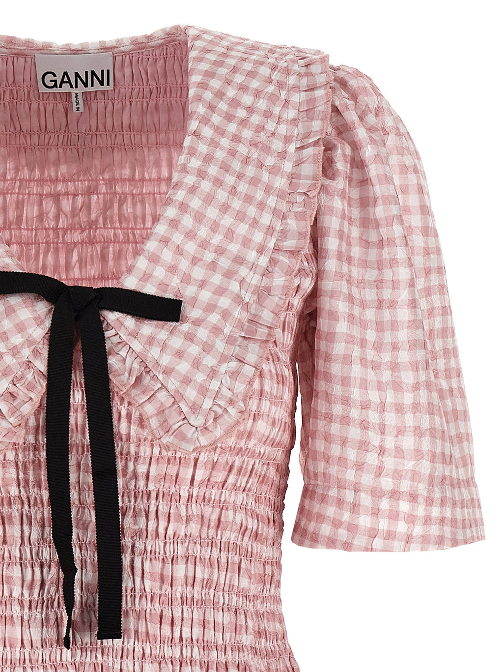 Ganni Ganni Pink Check Dress