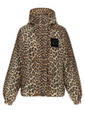 Ganni Ganni Leopard Print Nylon Windbreaker