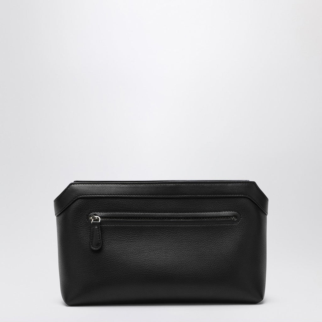 The Row The Row Black leather clutch bag
