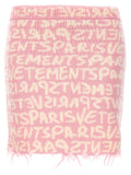 Vetements Vetements Graffiti Monogram Skirt