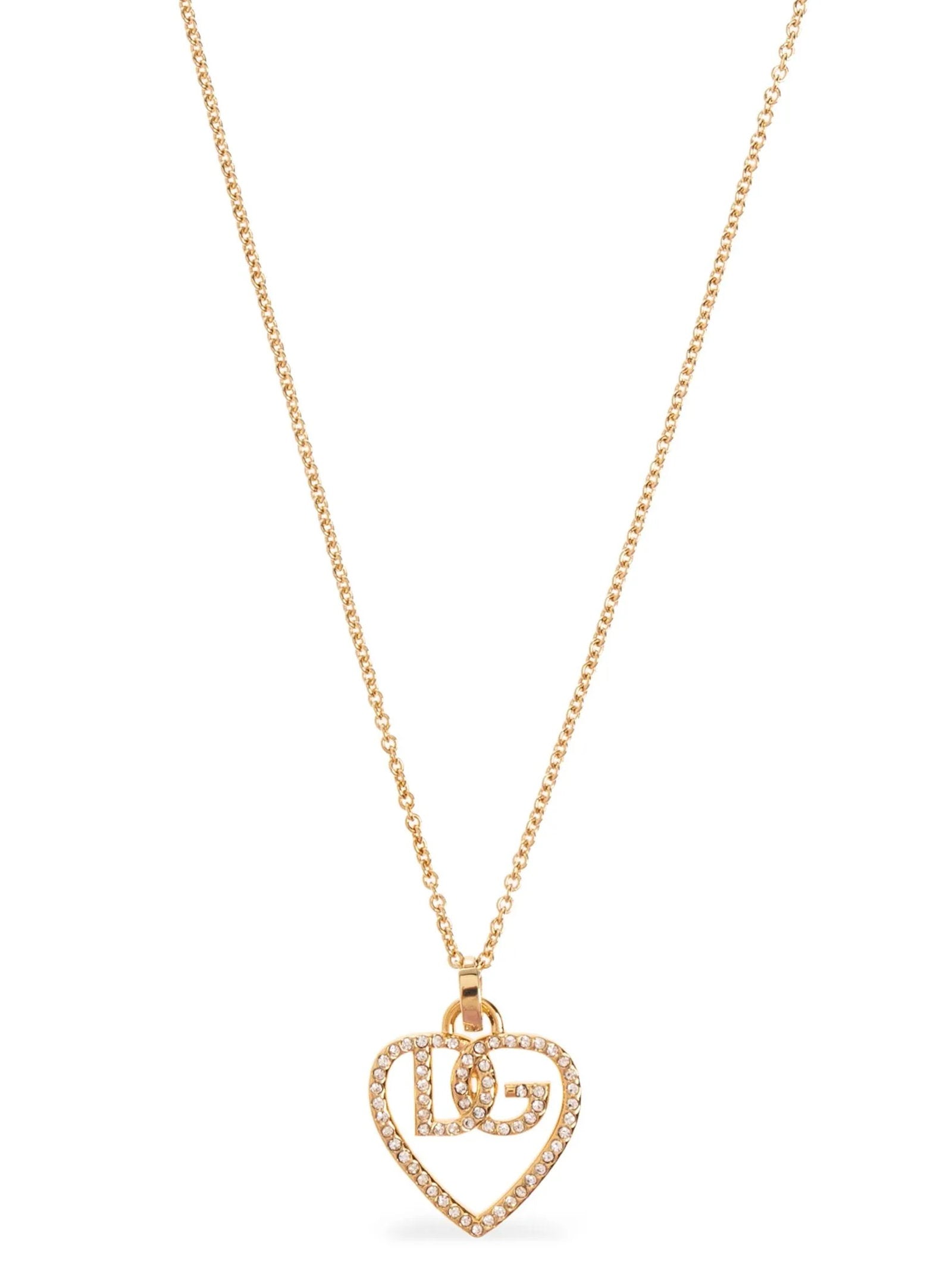 Dolce & Gabbana Dolce & Gabbana Strass Logo Necklace
