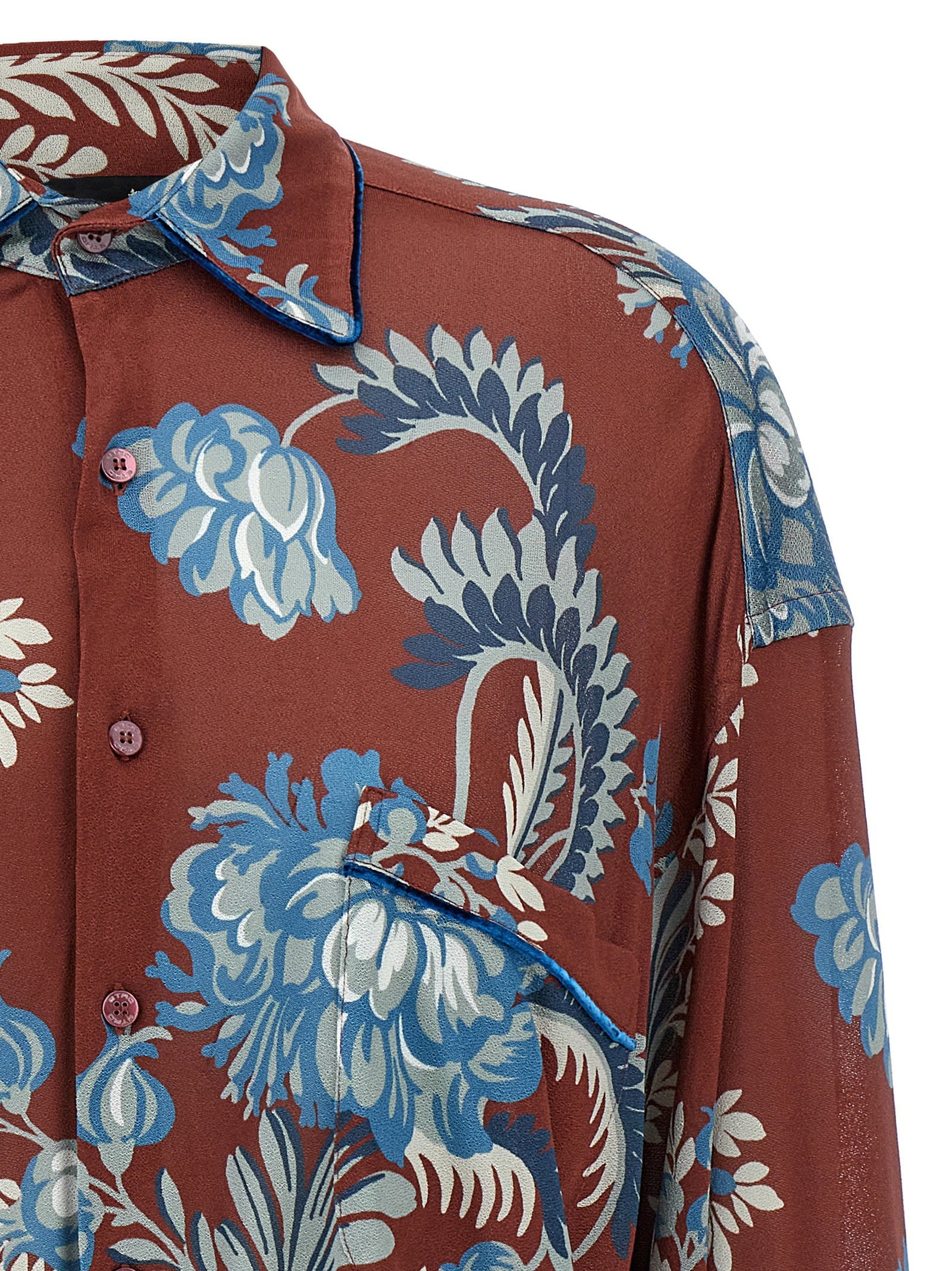 Etro Etro Floral Foliage Shirt