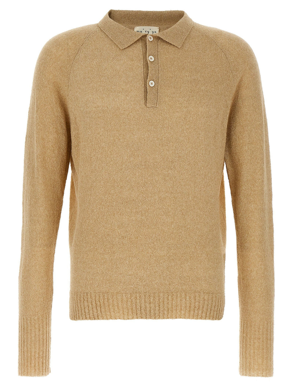 Ma'ry'ya Ma'ry'ya Bouclé Cotton Polo Shirt