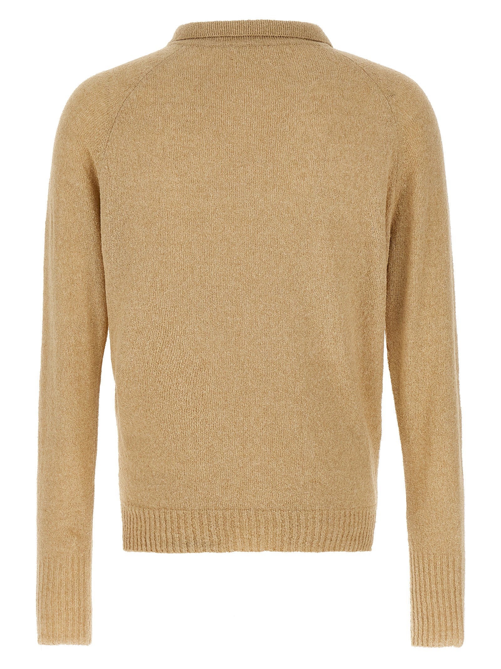 Ma'ry'ya Ma'ry'ya Bouclé Cotton Polo Shirt