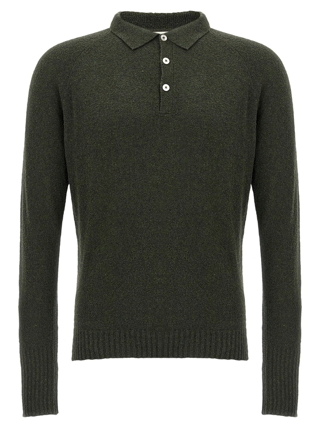 Ma'ry'ya Ma'ry'ya Bouclé Cotton Polo Shirt