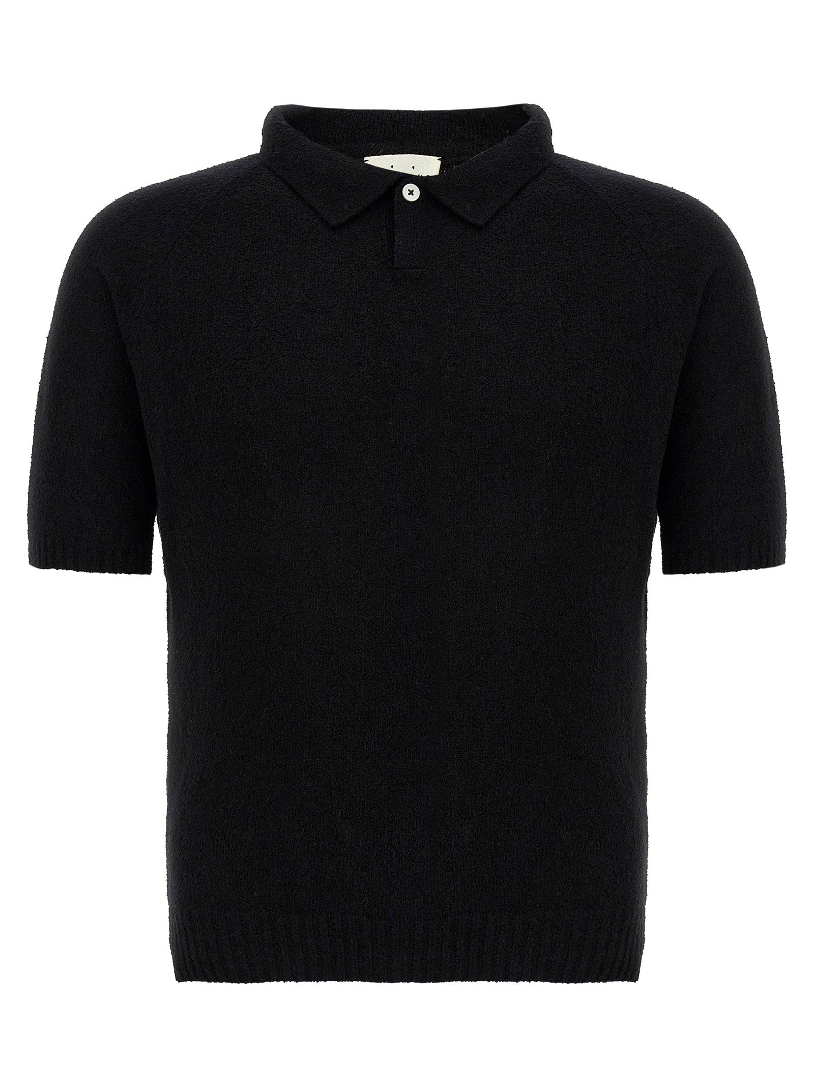 Ma'ry'ya Ma'ry'ya Bouclé Cotton Polo Shirt