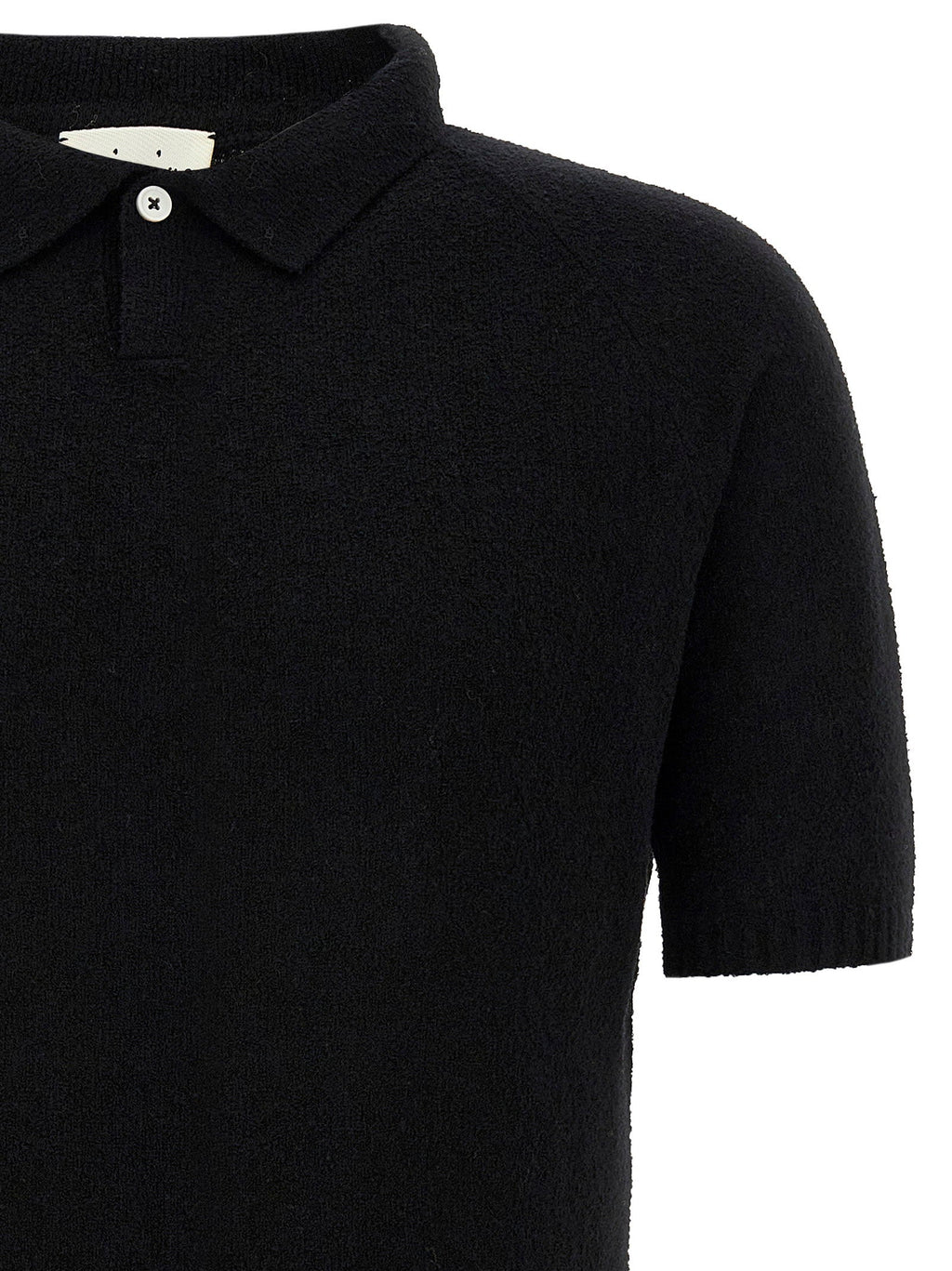 Ma'ry'ya Ma'ry'ya Bouclé Cotton Polo Shirt