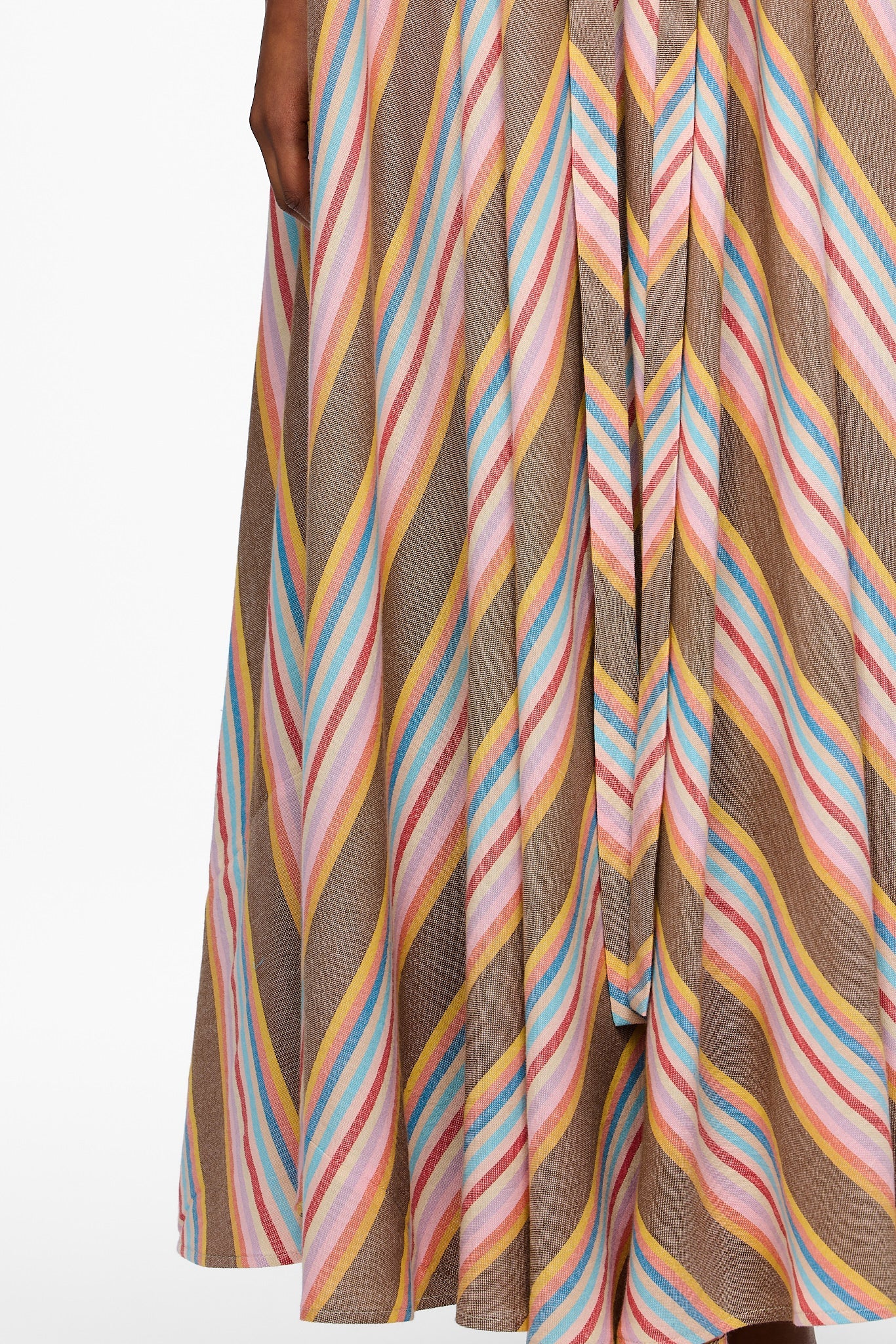 The Cape Dress - Stripe 77
