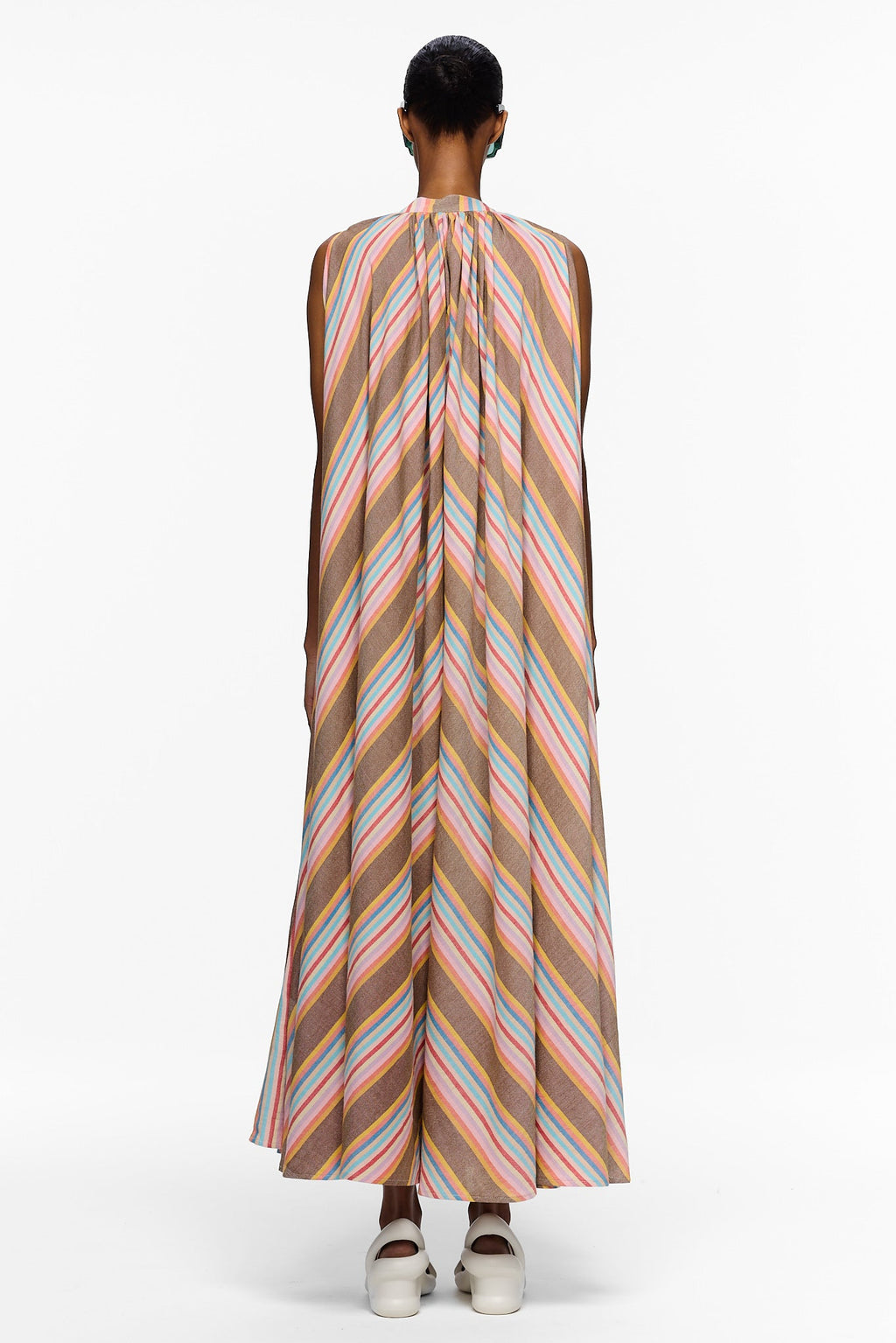 The Cape Dress - Stripe 77