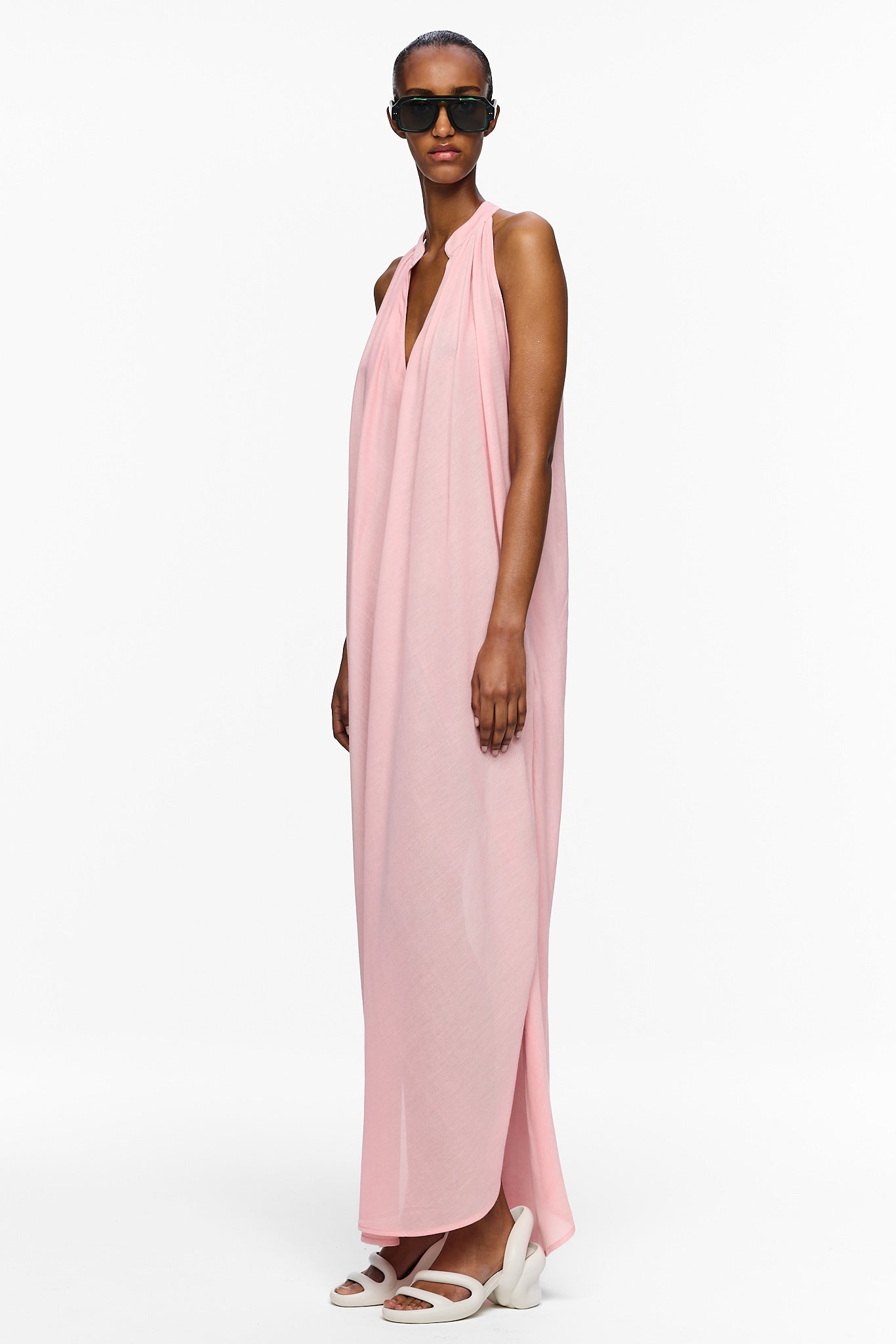 The Halter Dress - Cosmos Pink