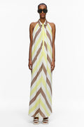 The Halter Dress - Stripe 19