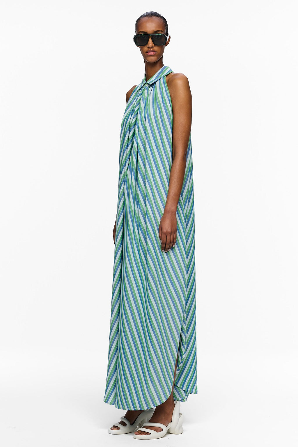 The Halter Dress - Stripe 67