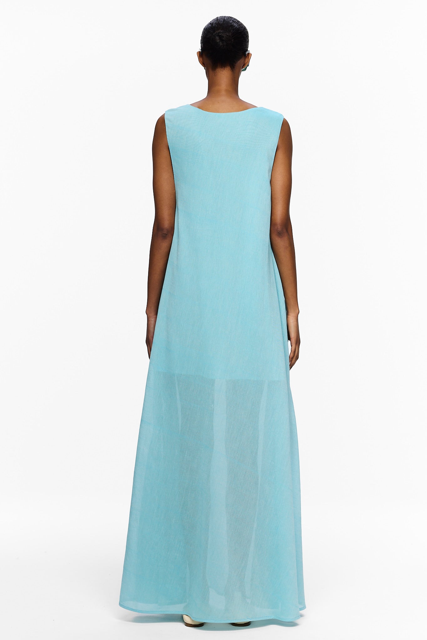 The Column Dress - Blue Ciel