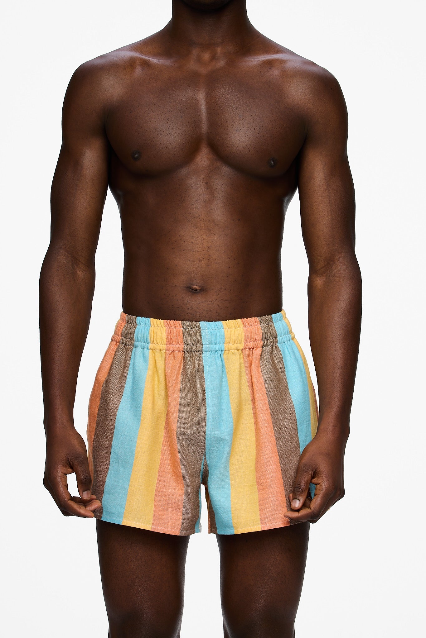The High Waisted Short - Stripe 1