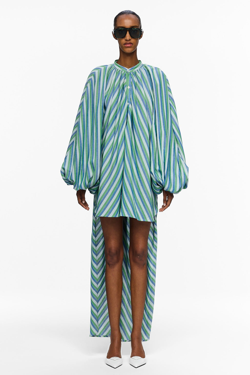 The High-Low Touareg Dress - Stripe 67