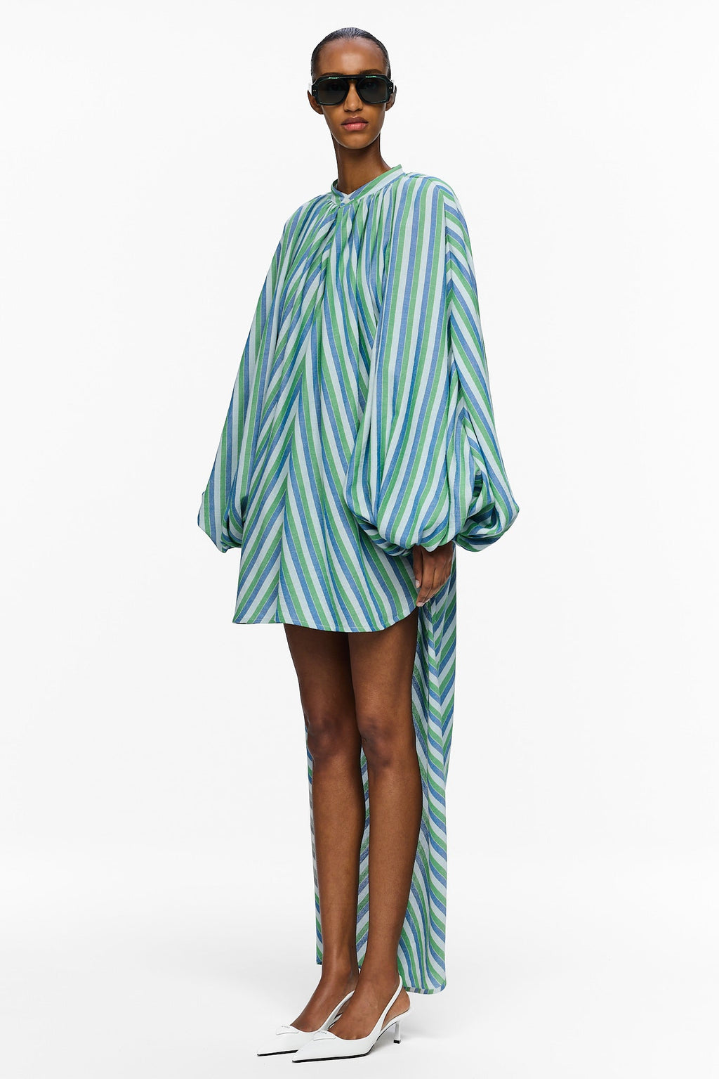 The High-Low Touareg Dress - Stripe 67