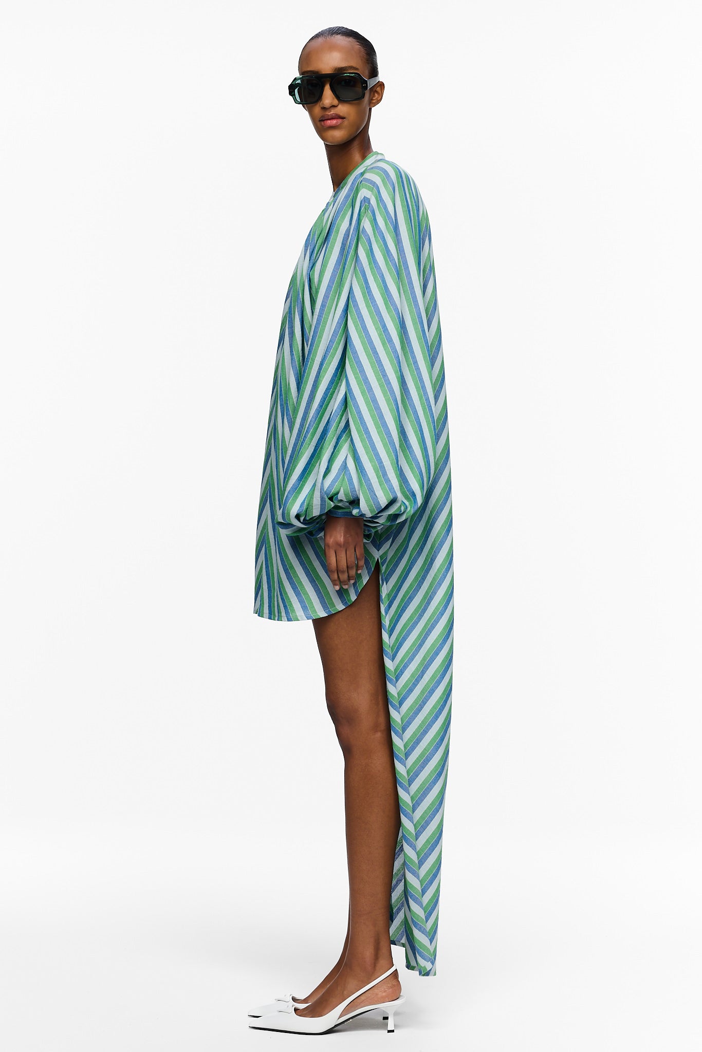 The High-Low Touareg Dress - Stripe 67