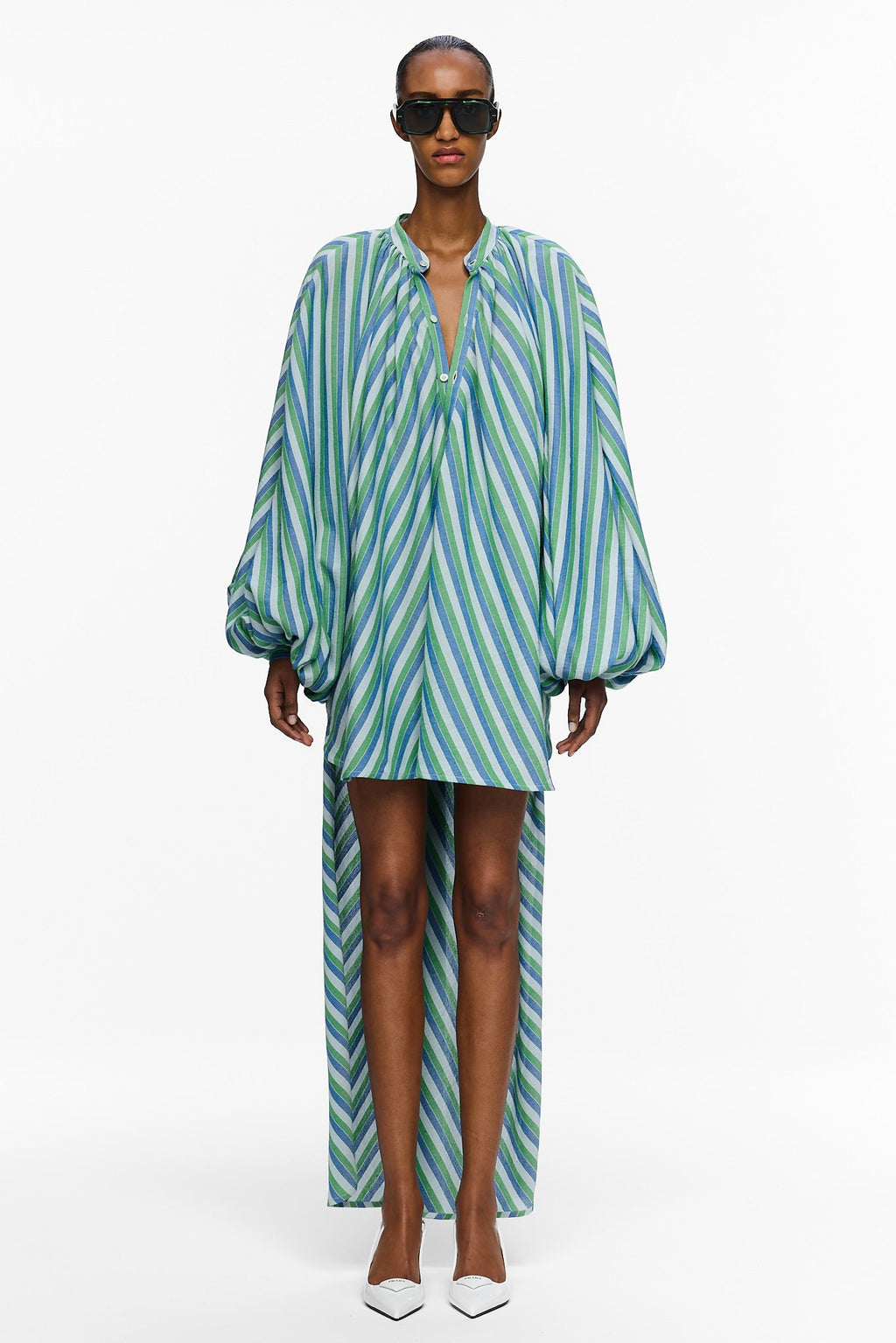 The High-Low Touareg Dress - Stripe 67