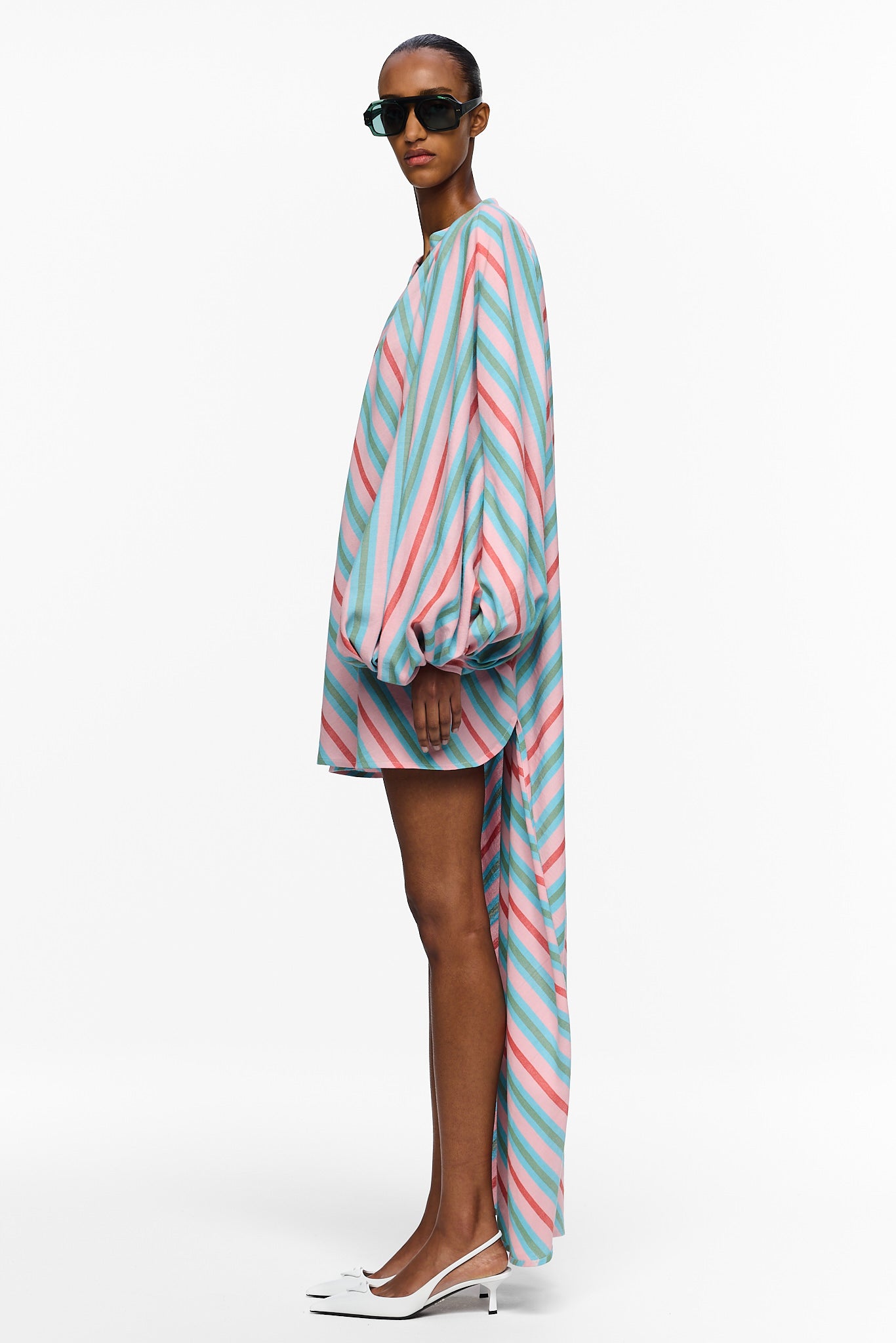 The High-Low Touareg Dress - Stripe 94