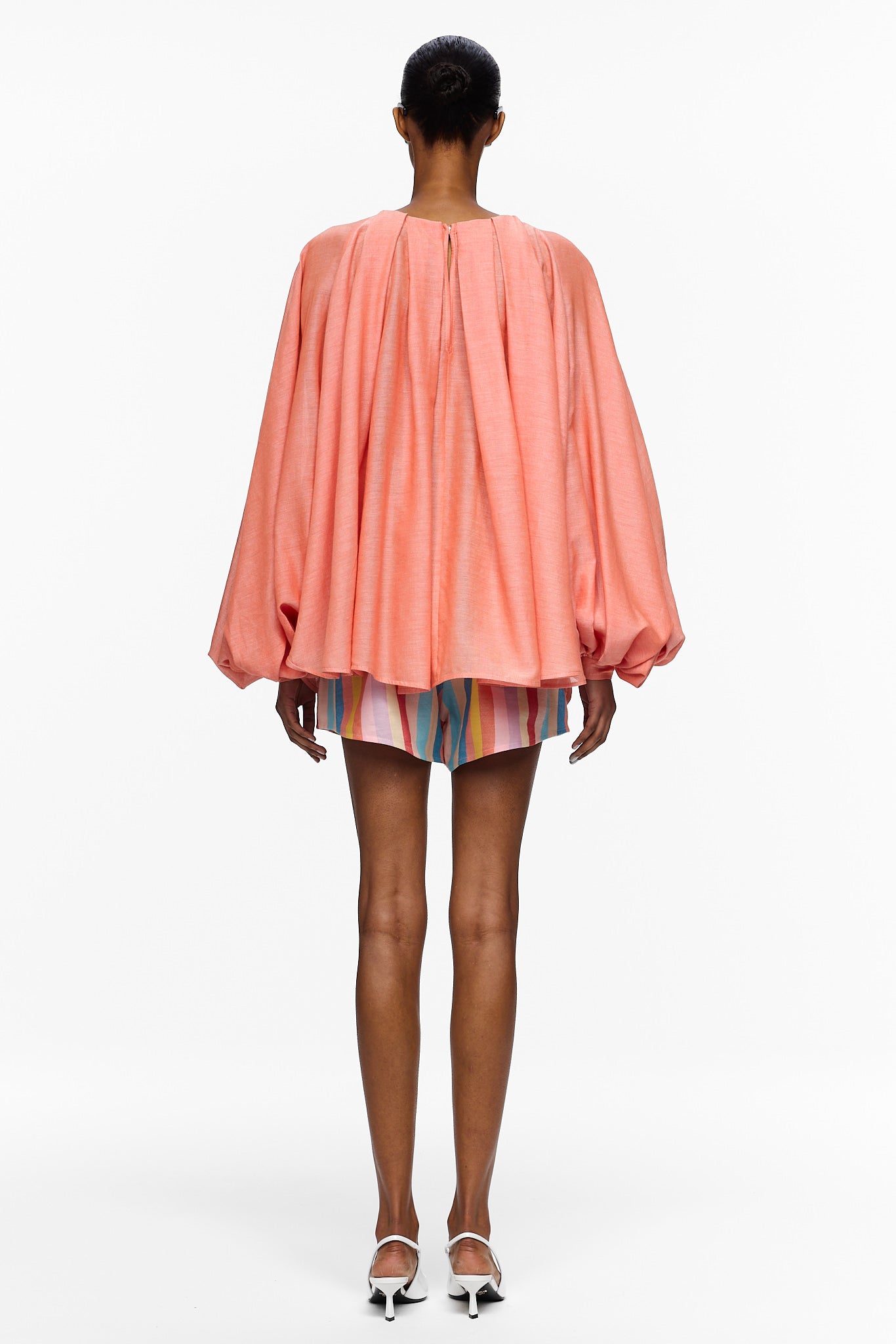 The Pleated Blouse - Burnt Orange