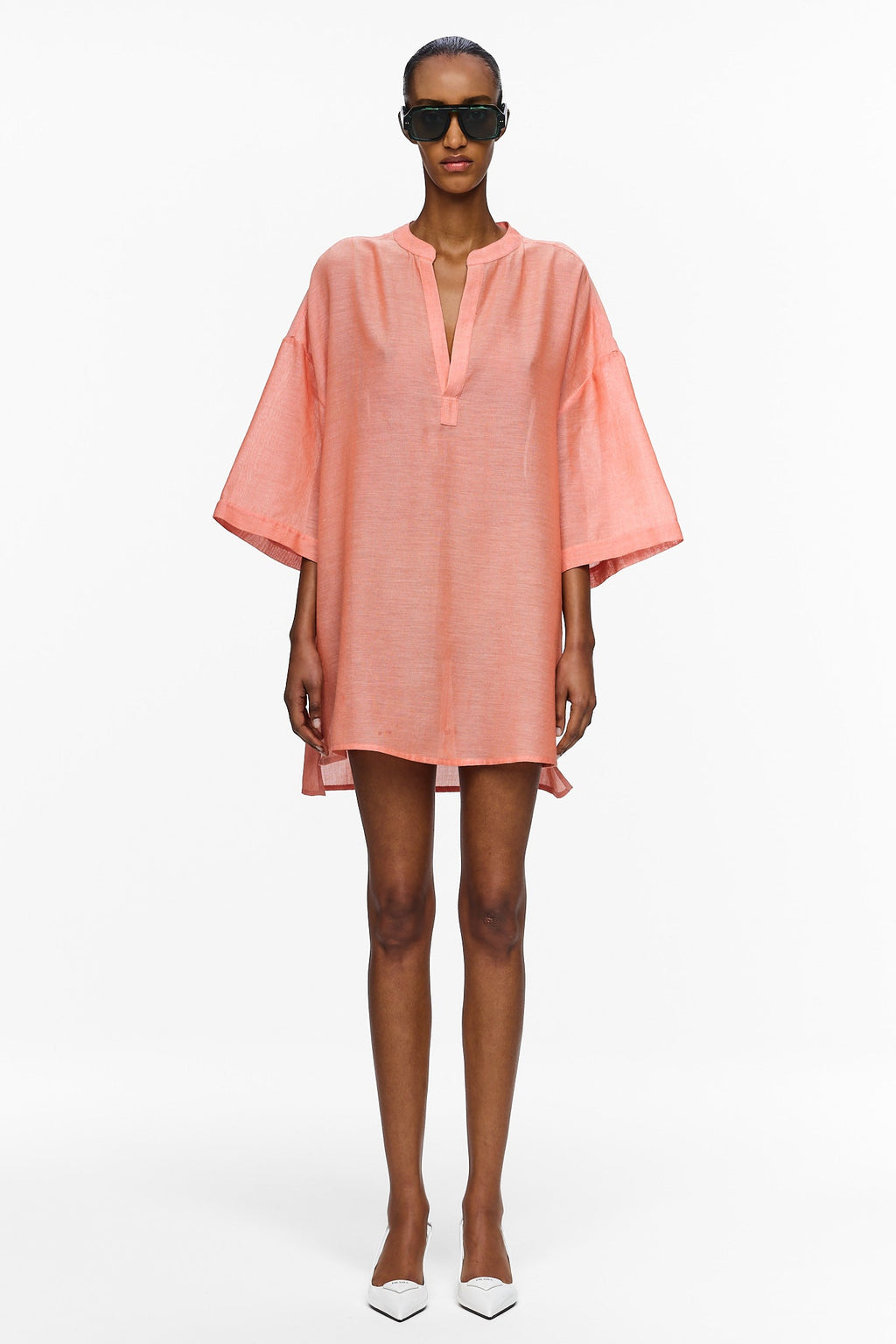 The Cropped Caftan - Burnt Orange