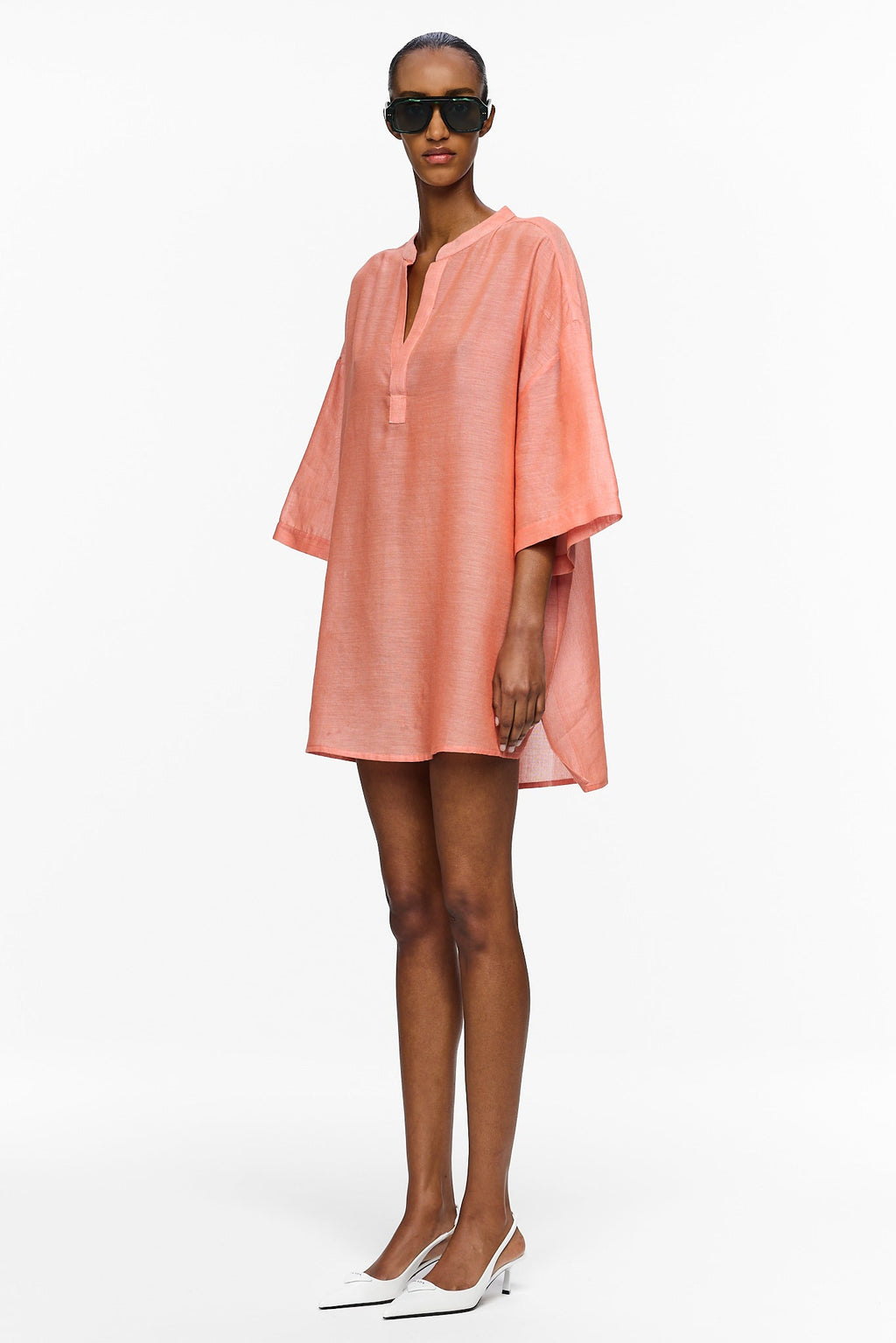 The Cropped Caftan - Burnt Orange