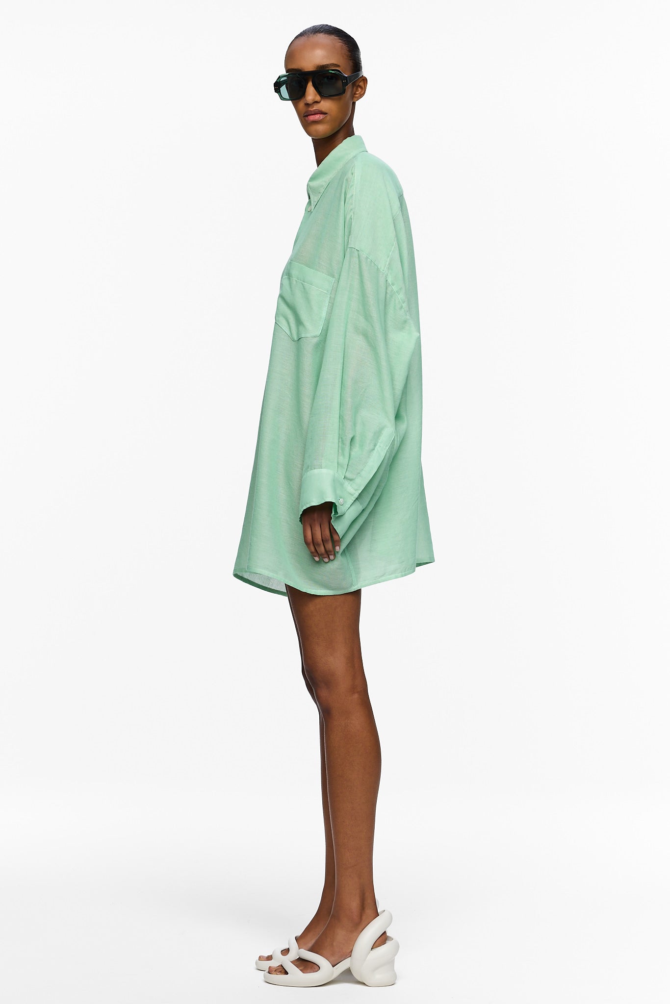 The Oversized Shirt - Mint