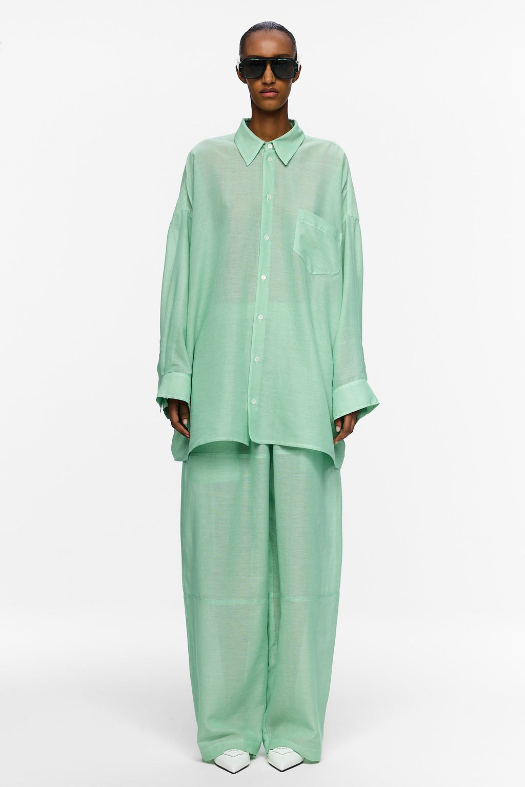 The Oversized Shirt - Mint