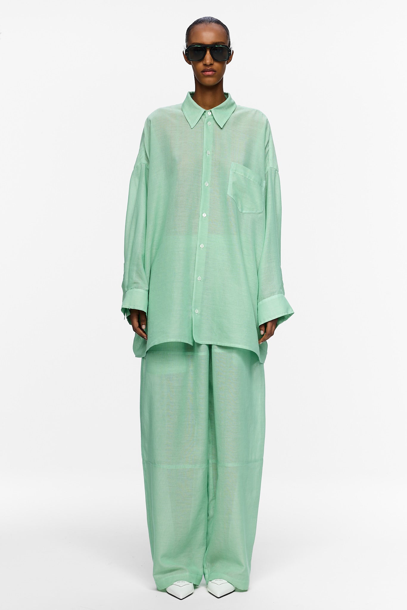 The Oversized Shirt - Mint